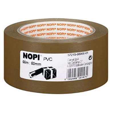 Afbeelding van Nopi 57215 00000 Pakband Bruin (l x b) 66 m 50 mm 1 stuk(s)