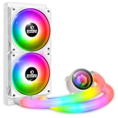 Afbeelding van EMPIRE GAMING Guardian P W240 Watercooling AIO PC Gamer 3 pins 5V ARGB vloeibare CPU koeling 2 x 120 mm Intel LGA 1700/1200/115X/1366/2066/2011, AMD AM5/AM4 wit