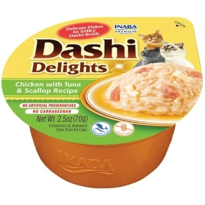 Afbeelding van 6x Ciao Dashi Delights Kattenvoer Chicken&amp;Tuna&amp;Scallop 70 gr