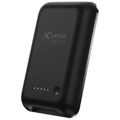Afbeelding van Xlayer Magfix Pro Draadloze Snellader Powerbank 5.000Mah 20W Zwart