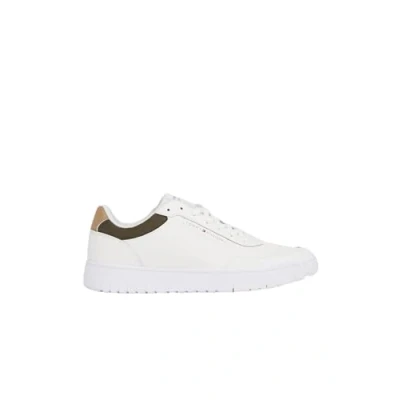 Afbeelding van Tommy Hilfiger Basket CORE LITE Sneakers laag, Heren, Maat: 46, Ecru Leer en textiel