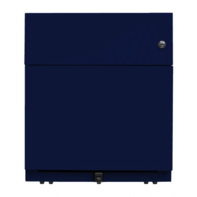 Afbeelding van BISLEY rolcontainer Note met handgreep, 1 universele lade, HR lade 56.5 x 42 49.5 cm 639 Oxfordblauw