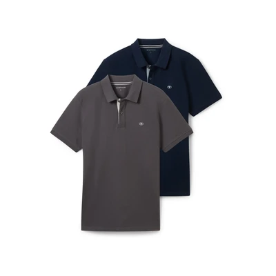 Afbeelding van TOM TAILOR Poloshirt voor heren, 10899 Tarmac Grey, M