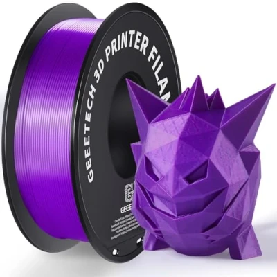 Afbeelding van GEEETECH Filament PLA 1.75mm voor 3D Printer 1kg Spoel, Paars