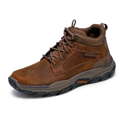 Afbeelding van Skechers Veterboots, Heren, Maat: 40, Bruin Nubukleer