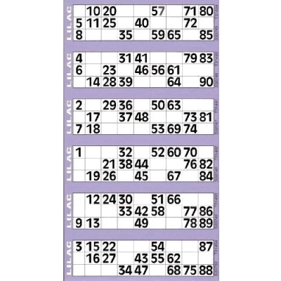 Afbeelding van (Lilac) Jumbo Bingo Tickets pads 6 to view