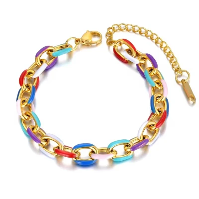 Afbeelding van Lucardi Eve bicolor plated armband