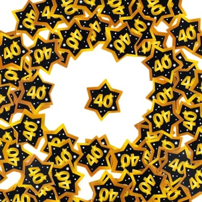 Afbeelding van Verjaardagsdecoratie confetti 40e verjaardag decoratie man vrouwen mannen tafeldecoratie