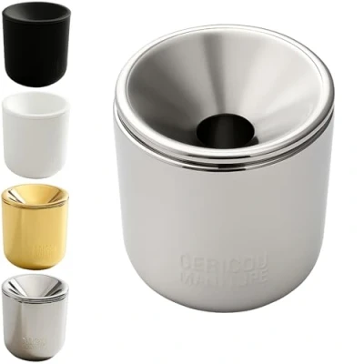 Afbeelding van GC Borduurbeker asbak stok lade compatibel met Iqos 3 Duo Heets Iluma Terea Glo Neo Sticks Accessoires, Zilver