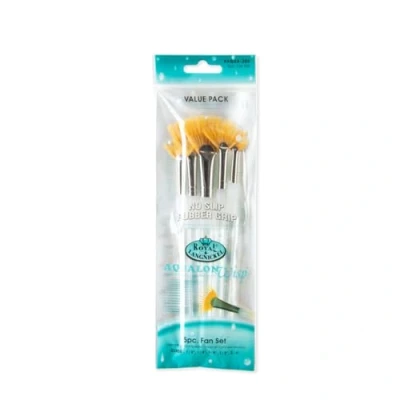 Afbeelding van Royal &amp; Langnickel RAQUA 204 Aqualon Wisp 5 delige waaierkwastenset