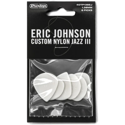 Afbeelding van Dunlop 407P138EJ Eric Johnson Custom Nylon Jazz III 1.38 mm plectrumset (6 stuks)