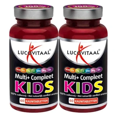 Afbeelding van 2+2 gratis: 2x Lucovitaal Multi+ Compleet Kids 60 tabletten