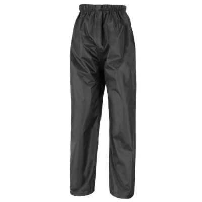 Afbeelding van Result Unisex Kids R226j Core waterdichte overbroek, Zwart, S