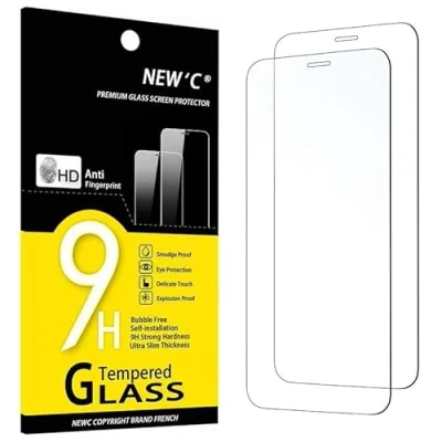 Afbeelding van NEW&#039;C 2 Stuks, Screen Protector voor iPhone 12, 12 Pro (6.1 Inch), Gehard Glass Schermbeschermer Film 0.33 mm ultra transparant, resistent