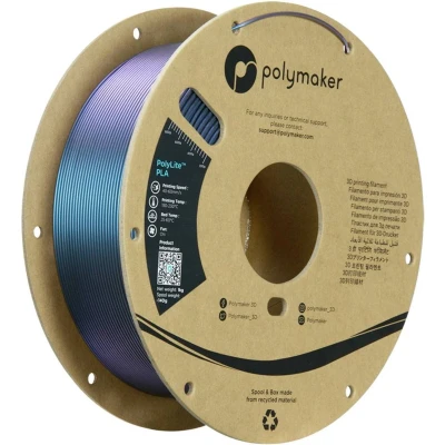 Afbeelding van Polymaker PA02088 Starlight Filament PLA kunststof Meerkleurig, Kleurverandering 1.75 mm 1000 g Twilight PolyLite™ 1 stuk(s)