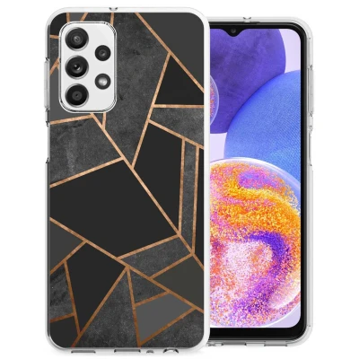 Afbeelding van Samsung Galaxy A23 (5G) Hoesje Siliconen en TPU (zacht) iMoshion Softcase/Backcover Zwart Telefoonhoesje