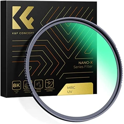 Afbeelding van K&amp;F Concept Nano X Uv Beschermingsfilter, 37mm Optisch Glas Beschermingsfilter Met 28 Lagen Coating Voor Lenzen