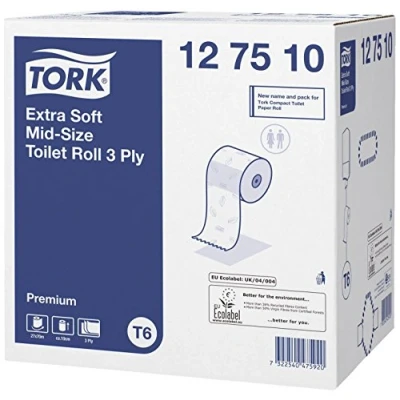 Afbeelding van Tork Extra Zacht Mid size Toiletpapier 3 laags Wit T6 Premium