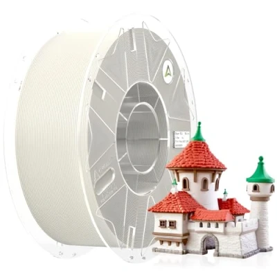 Afbeelding van Creality Official Hyper PLA filament, wit, 1 kg, 3D printer, RFID filament voor hoge snelheid, duurzaam, glad, overhang prestaties, maatnauwkeurigheid +/ 0,03 mm, spoel