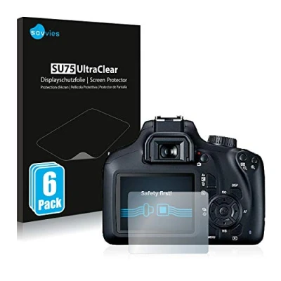 Afbeelding van Savvies (6 Stuks) Schermbeschermer voor Canon EOS 4000D Screen Protector Ultra Transparant