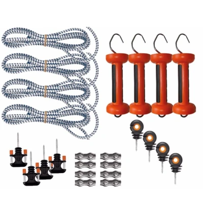 Afbeelding van Gallagher Doorgangsset Wit (Elastisch Cord / 4 Sets) Max. 6 Meter