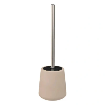 Afbeelding van 5Five Toilet/wc borstel in houder polyresin beige 40 cm