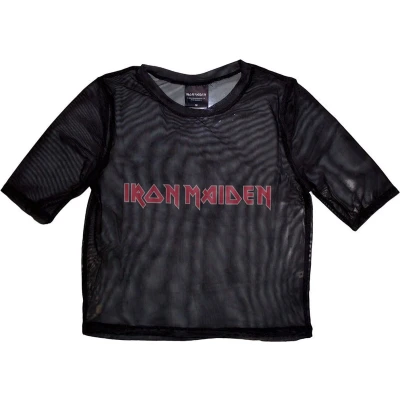 Afbeelding van Iron Maiden Logo Crop top XS Zwart
