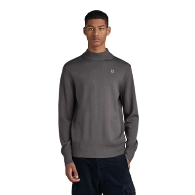 Afbeelding van G STAR Premium CORE MOCK Trui, Heren, Maat: Large, Rabbit