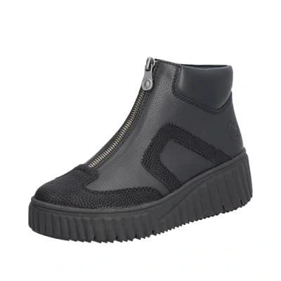 Afbeelding van Rieker Dames N2551 enkellaarsjes, zwart, 43 EU