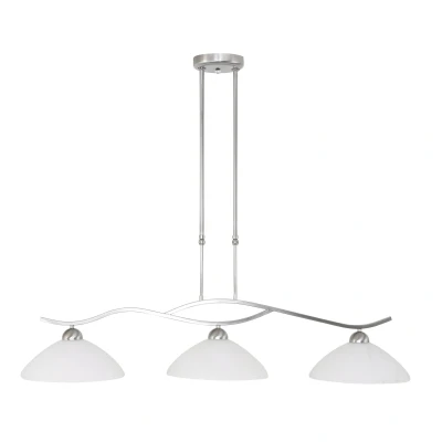Afbeelding van Lightning klassieke hanglamp 3 l. Glas zilver