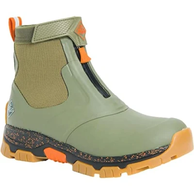 Afbeelding van Regenlaars Muck Boot Men Apex Zip Olive Orange Schoenmaat 44 45