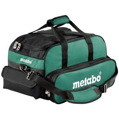 Afbeelding van Metabo Gereedschapstas Groen/Zwart Comfortabele Voering 65 liter Met Schouderriem 460x260x280 mm Geïntegreerde Bodemplaat Excl. Inhoud