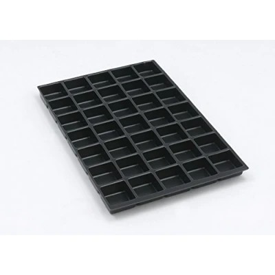 Afbeelding van BISLEY MultiDrawer Ladeinzet A4, 35 vakken voor alle DIN A4 laden, metaal, 800 kunststof, 36,5 x 23,7 5 cm