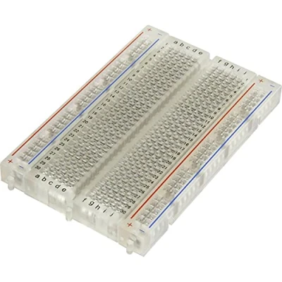 Afbeelding van TRU COMPONENTS 0165 40 8 8010 Breadboard Transparant Totaal aantal polen 400 (l x b h) 84 54.3 9 mm 1 stuk(s)