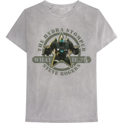 Afbeelding van Marvel What If...? Hydra Stomper Heren T shirt S Grijs