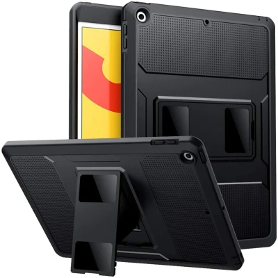 Afbeelding van Apple iPad 10.2 (2020) Hoes: Accezz Rugged Back Case Shockproof/Valbescherming Hardcase,Backcover Zwart Kunststof Tablet Hoezen