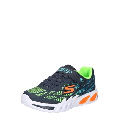 Afbeelding van Skechers Flexglow Elite Sneakers laag voor kinderen, Maat: 33, Navy/green/orange Pu