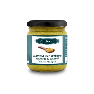 Afbeelding van Salterra Mosterd met Wakame Bio, 180 gram