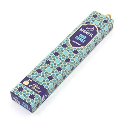 Afbeelding van Noor Oud Wierook stokjes Topaas Oud, Saffraan, Vetiver, Patchouli &amp; Sandelhout 15gram