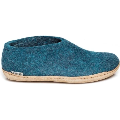 Afbeelding van Glerups Schoen met leren zool Petrol 47