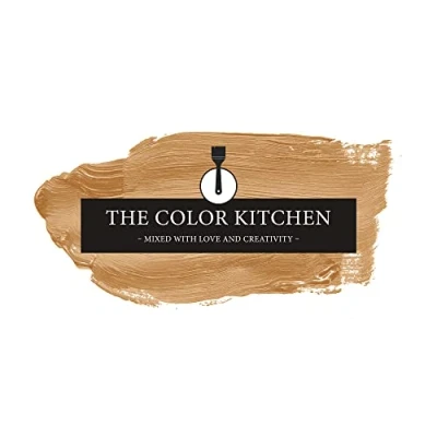 Afbeelding van The Color Kitchen TCK5007 Krachtige muurverf, schilderverf voor kleurrijke ruimtes, matte binnenverf in oranje, 2,5 l dekkende verf