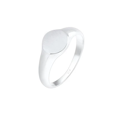 Afbeelding van Elli Basic Design Ring silvercoloured, Dames, Maat: 56, Silver coloured