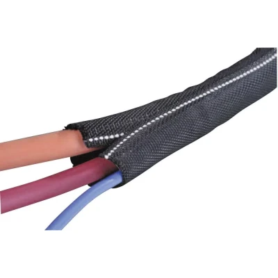 Afbeelding van HellermannTyton 170 01104 Twist In FR 19 Gevlochten slang Zwart, Wit Polyester 16 tot mm per meter