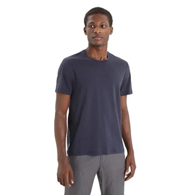 Afbeelding van Icebreaker Central Classic Tshirt basic, Heren, Maat: Large, Midnight navy