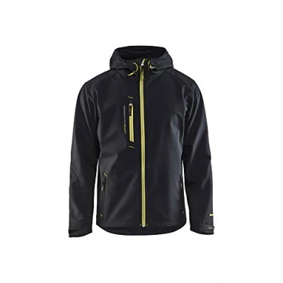 Afbeelding van Blåkläder 4949 Softshell Jack Zwart/High Vis Geel S