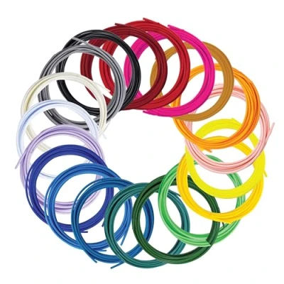 Afbeelding van SCRIB3D Pen Filament navullingen, 20 kleuren, 16 voet per kleur, 1,75 mm PLA, werkt met SCRIB3D, PIKA3D, MYNT3D en de meeste andere 3D printpennen