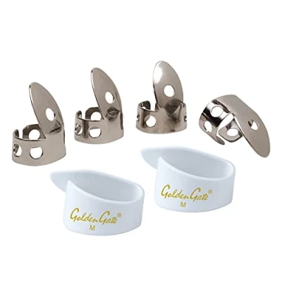 Afbeelding van National NP1 7W Duim &amp; Vinger Pick Pack Roestvrij staal/Wit Medium