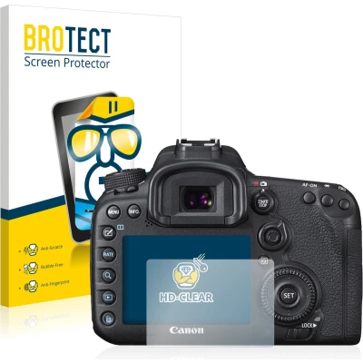 Afbeelding van BROTECT (2 Stuks) Schermbeschermer voor Canon EOS 7D Mark II Screen Protector Transparant