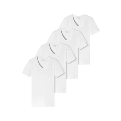 Afbeelding van Schiesser 4ERPACK Hemd, Heren, Maat: 4XL, Weiß