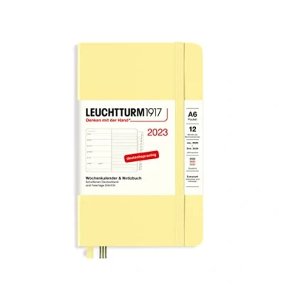 Afbeelding van LEUCHTTURM1917 365682 weekkalender &amp; notitieboek Pocket (A6) 2023, 12 maanden, vanille, Duits